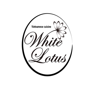 H2O (minolux)さんの新規開店のベトナム料理専門店　「White Lotus」のロゴへの提案