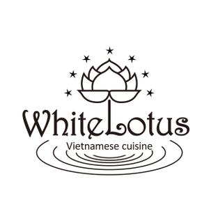 H2O (minolux)さんの新規開店のベトナム料理専門店　「White Lotus」のロゴへの提案