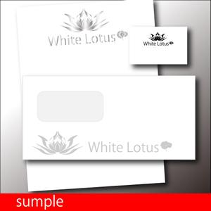 easel (easel)さんの新規開店のベトナム料理専門店　「White Lotus」のロゴへの提案