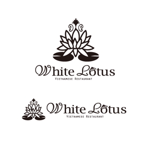 Unizon (UnizonD1031)さんの新規開店のベトナム料理専門店　「White Lotus」のロゴへの提案