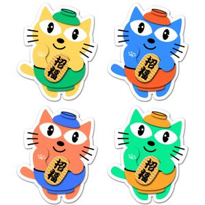 ji-cyan (ji-cyan)さんの招き猫とわんこが合体したキャラクターデザインへの提案