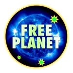 3D  POPイラストレーター (jeff)さんの移動式プラネタリウム　「Free planet　(フリー・プラネ)」のロゴへの提案