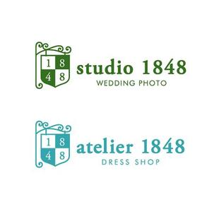 L-design (CMYK)さんのウェディングドレスショップとフォトスタジオのロゴへの提案