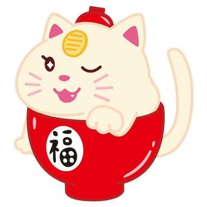タケオ ()さんの招き猫とわんこが合体したキャラクターデザインへの提案