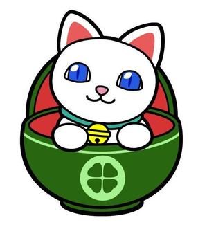 さんの招き猫とわんこが合体したキャラクターデザインへの提案