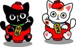 misomisoさんの招き猫とわんこが合体したキャラクターデザインへの提案
