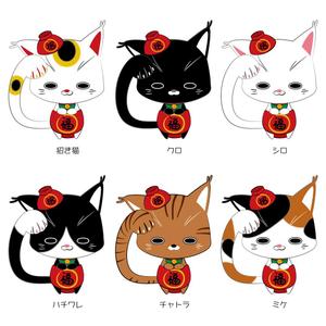 310c4 (310c4)さんの招き猫とわんこが合体したキャラクターデザインへの提案
