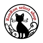WA〜KO (sushiko)さんのアパレルショップ 【SelectShop RonRon】のねこをモチーフとしたロゴへの提案
