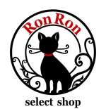 WA〜KO (sushiko)さんのアパレルショップ 【SelectShop RonRon】のねこをモチーフとしたロゴへの提案