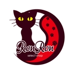 ルフィー (onepice)さんのアパレルショップ 【SelectShop RonRon】のねこをモチーフとしたロゴへの提案