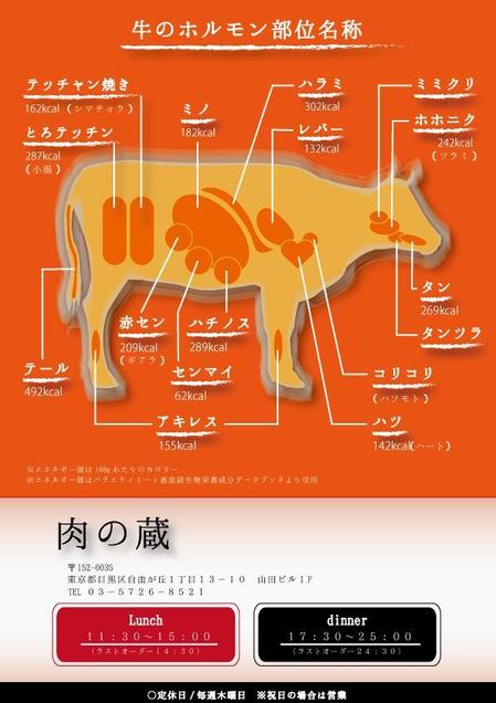 Dartbagさんの事例 実績 提案 牛ホルモン部位 名称の説明イラスト 肉の蔵 Ffkita クラウドソーシング ランサーズ