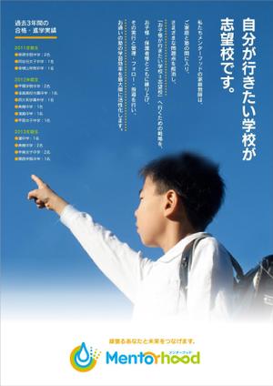 maakun1125 (maakun1125)さんの中学受験対策・家庭教師の「Mentorhood」の新規生徒募集のチラシ作成依頼への提案