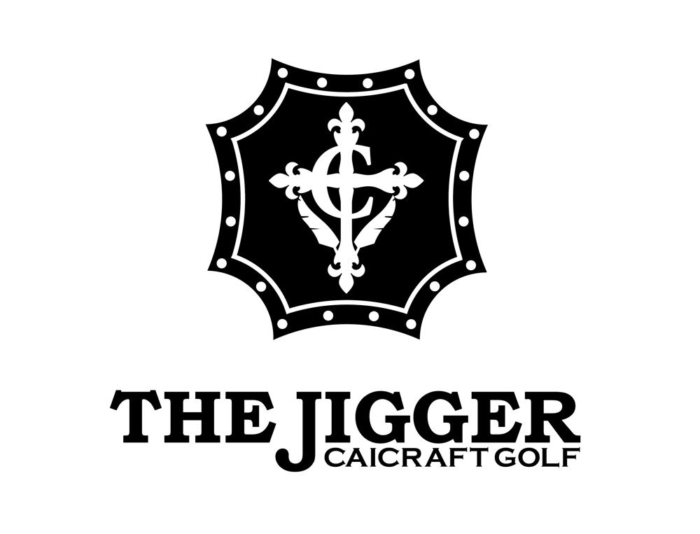 ゴルフショップ　　オリジナルブランド　「THE　JIGGER」　のロゴ　