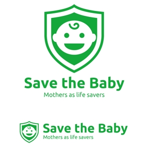 HKB ()さんの【世界銀行 防災減災ハッカソン世界大会出場決定!】母子手帳電子化プロジェクト「Save The Baby」のロゴへの提案