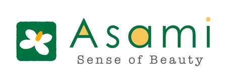 しま りなこ (6235sr)さんの化粧品「Asami Sense of Beauty」シリーズのロゴへの提案