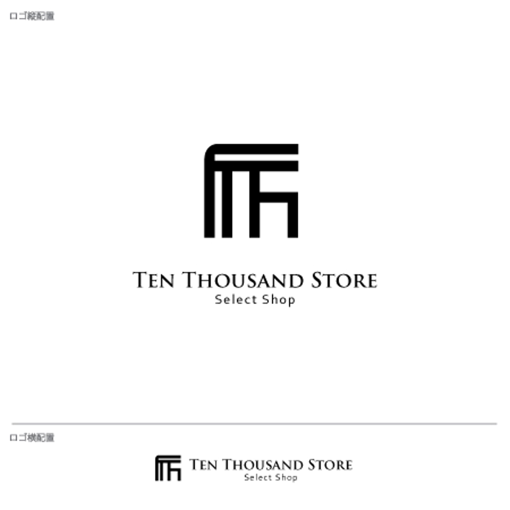 アパレルショップサイト　「Ten Thousand Store」のロゴ