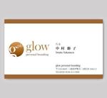 toshiyuki_2684さんのメイクアップによる人材コンサルティング会社「glow　personal　branding」の名刺デザイン　（ロゴ提供ありへの提案