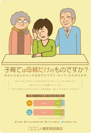 中西　忠裕 (marutonpi)さんの子育てする母親を地域で支えるイラストへの提案