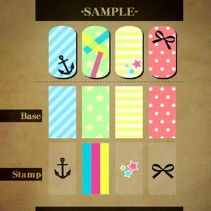 szk (szk_a)さんの[複数当選あり]女性向けネイルデザインアプリ（スマフォアプリ）で使用する、ネイルアイテムのイラストへの提案