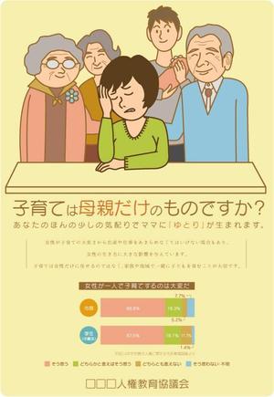 中西　忠裕 (marutonpi)さんの子育てする母親を地域で支えるイラストへの提案