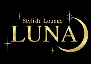 perles de verre (perles_de_verre)さんのラウンジ スナック 「Stylish Lounge LUNA」のロゴへの提案
