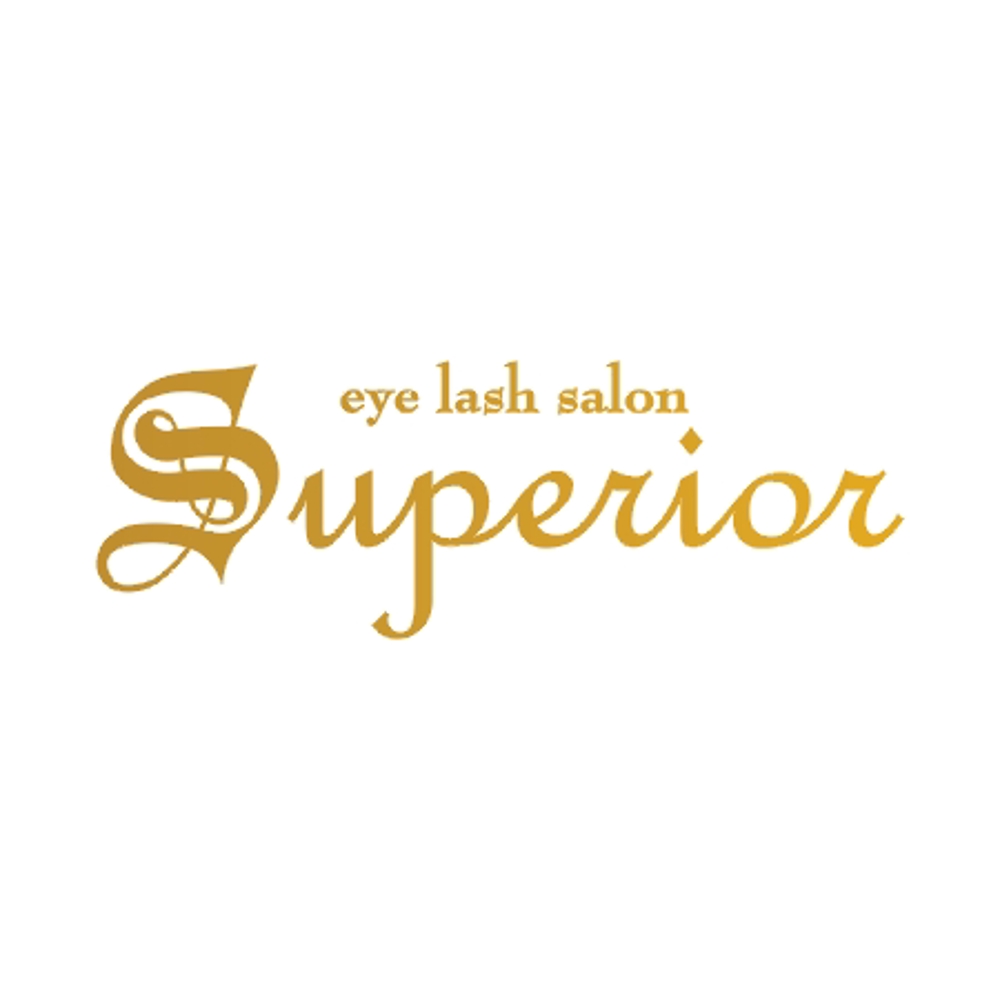 まつげエクステ専門サロン『eye lash salon  Superior』のロゴ。