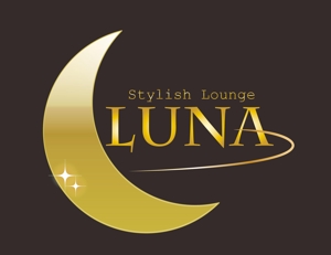 ちぇこここ (czech00momo)さんのラウンジ スナック 「Stylish Lounge LUNA」のロゴへの提案