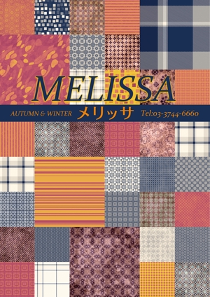 spice (spice)さんのレディスのアパレルブティック「MELISSA」の秋冬用のポスターデザインの制作への提案