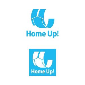 Good_Designさんの簡単ホームページ作成＆運営ツール「Home Up!（ホームアップ）」のロゴへの提案