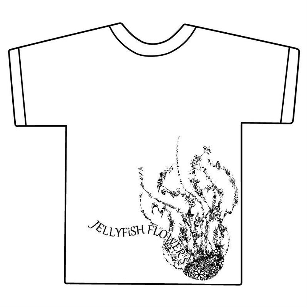 バンドのTシャツデザイン くらげイラスト