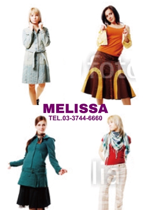 Zip (k_komaki)さんのレディスのアパレルブティック「MELISSA」の秋冬用のポスターデザインの制作への提案