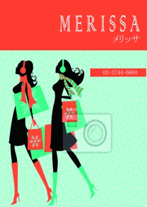 fukugakuru (tabasa)さんのレディスのアパレルブティック「MELISSA」の秋冬用のポスターデザインの制作への提案