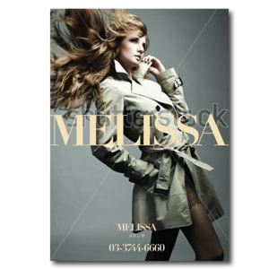 MAHALOHA (mahaloha)さんのレディスのアパレルブティック「MELISSA」の秋冬用のポスターデザインの制作への提案