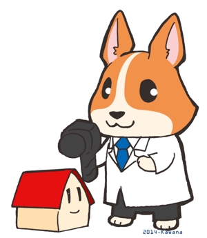 かわな　ひよこ (rakugakick_kawana)さんの犬のドクターのキャラクターデザインへの提案