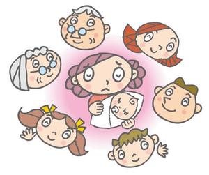 bec (HideakiYoshimoto)さんの子育てする母親を地域で支えるイラストへの提案