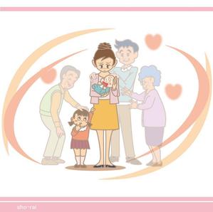 sho-rai（ショウライ） (sho-rai)さんの子育てする母親を地域で支えるイラストへの提案