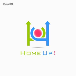 artwork like (artwork_like)さんの簡単ホームページ作成＆運営ツール「Home Up!（ホームアップ）」のロゴへの提案