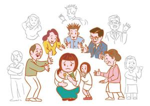 kropsworkshop (krops)さんの子育てする母親を地域で支えるイラストへの提案