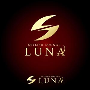 さんのラウンジ スナック 「Stylish Lounge LUNA」のロゴへの提案