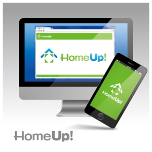 Yoshimasa Maeda ()さんの簡単ホームページ作成＆運営ツール「Home Up!（ホームアップ）」のロゴへの提案