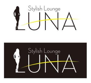 AWARD (chiha21)さんのラウンジ スナック 「Stylish Lounge LUNA」のロゴへの提案