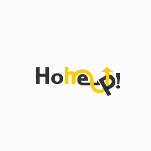 Jelly (Jelly)さんの簡単ホームページ作成＆運営ツール「Home Up!（ホームアップ）」のロゴへの提案