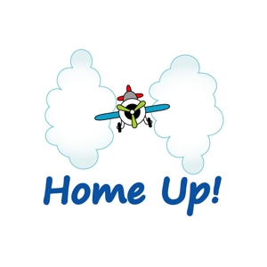 satorihiraitaさんの簡単ホームページ作成＆運営ツール「Home Up!（ホームアップ）」のロゴへの提案