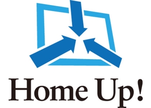 ashramさんの簡単ホームページ作成＆運営ツール「Home Up!（ホームアップ）」のロゴへの提案