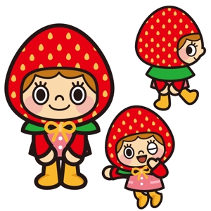 イラストレーターちゃたです。 (tyata)さんのイチゴのキャラクターデザインへの提案