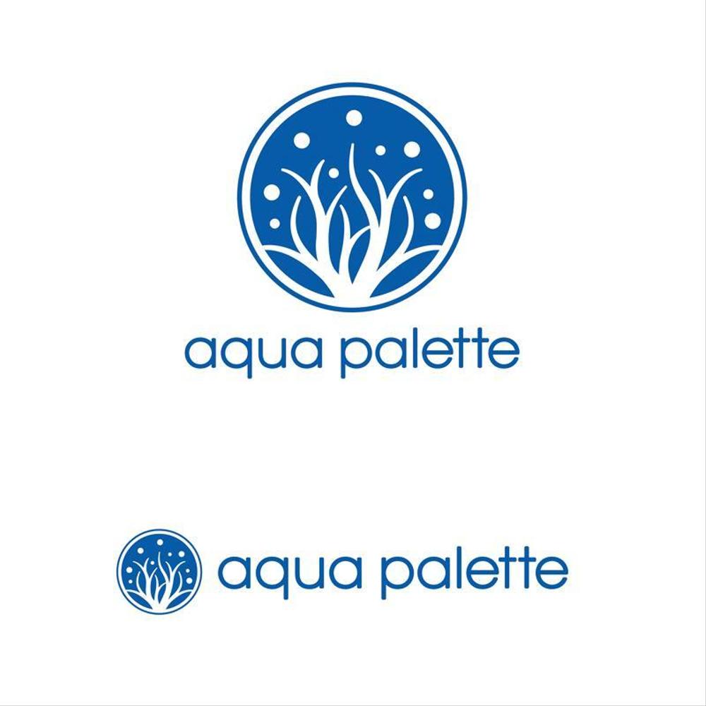 【急募】サンゴ専門店『aqua palette』のロゴ