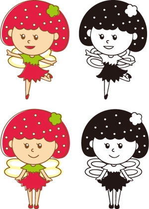 tyun_miさんのイチゴのキャラクターデザインへの提案