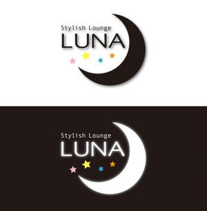 芳賀めぐ美 (megg1984)さんのラウンジ スナック 「Stylish Lounge LUNA」のロゴへの提案