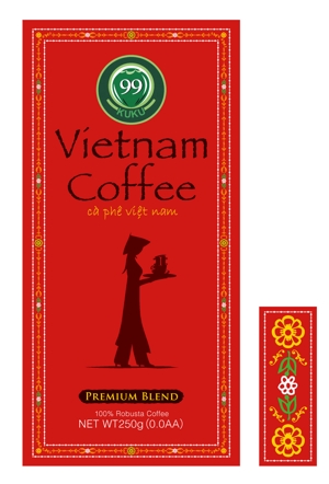 dosukenさんのベトナムコーヒーパッケージのデザインへの提案