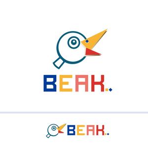 ******* ()さんのスマートフォン向けアプリ等の開発会社「BEAK株式会社」のロゴへの提案